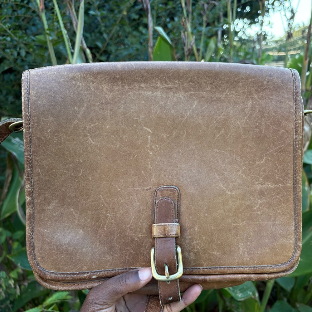 Vintage Coach Saddle Bag